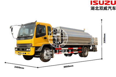 高效环保新选择 五十铃国六FTR 8方沥青洒布车与吸粪车解析